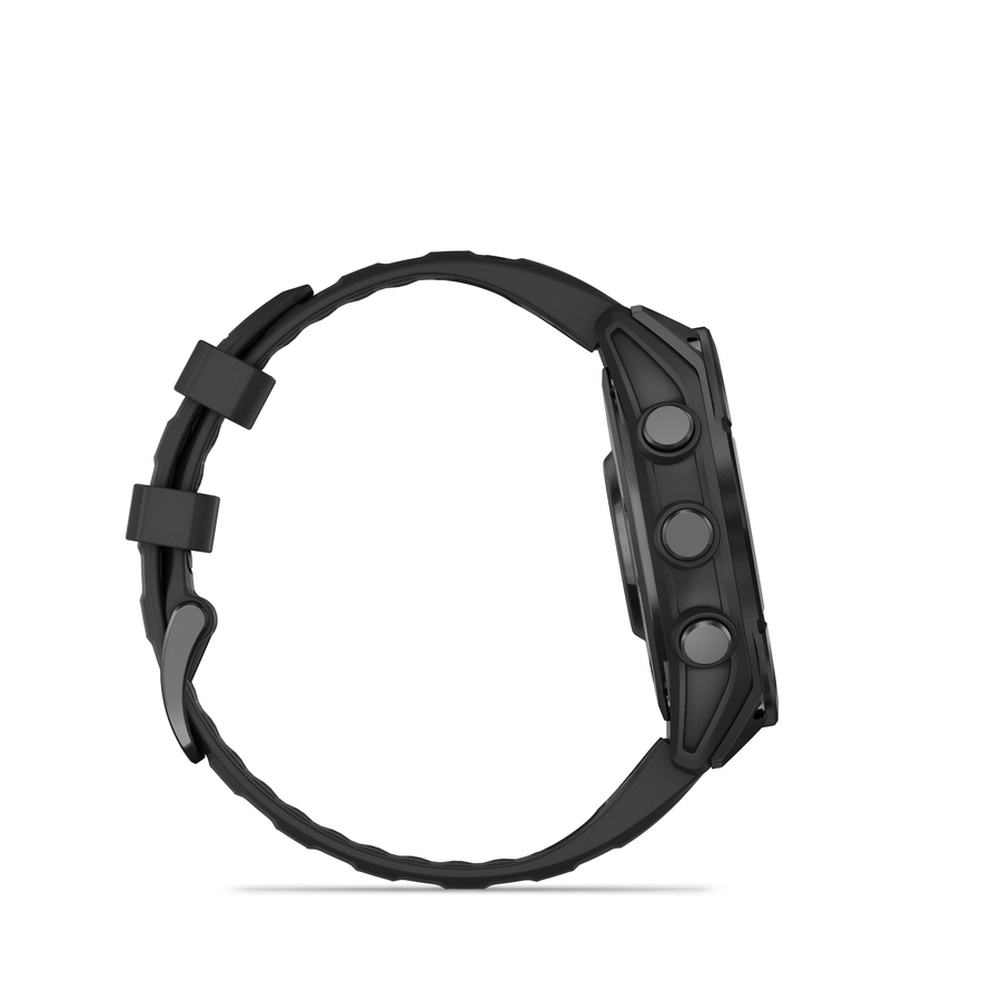 Garmin fēnix  8 – 47 mm AMOLED Slate Grey met zwarte siliconen band 12